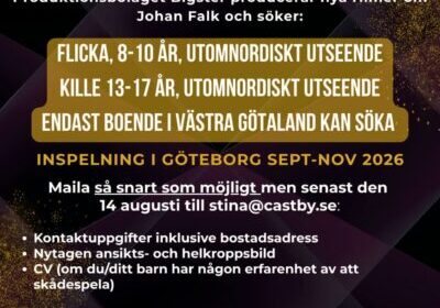 Casting call-johan-falk-barn